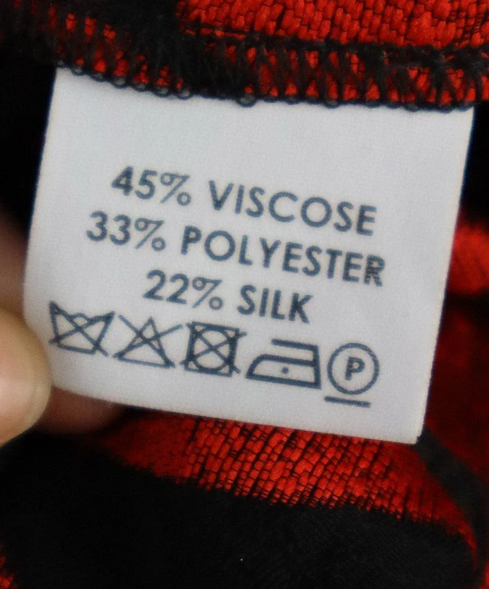 Dries Van Noten Black & Red Embroidered Dress sz 4