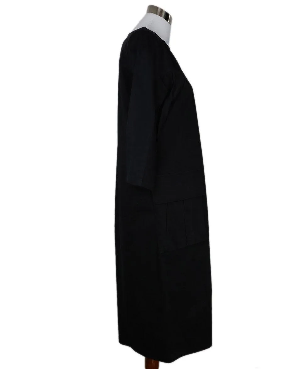 Dries Van Noten Black Cotton Dress sz 6