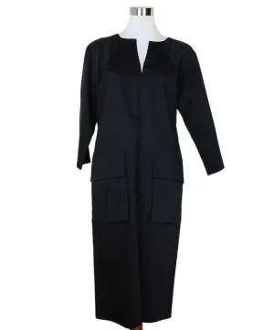 Dries Van Noten Black Cotton Dress sz 6