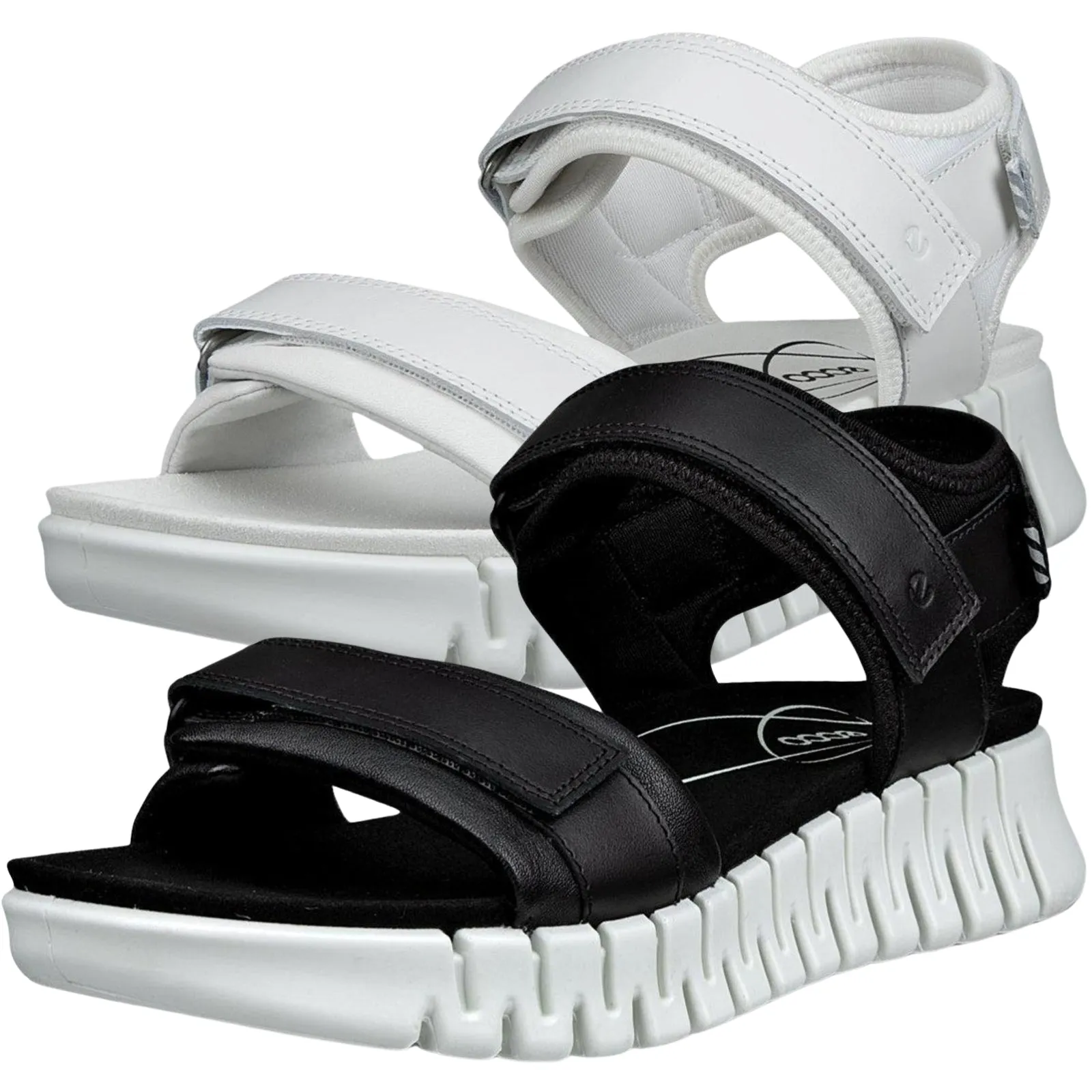 ECCO Womens Gruuv Sol Leather Sandals