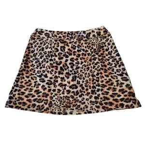 Ekouaer Women's Pull-On Animal Print Athletic Skort Size XL