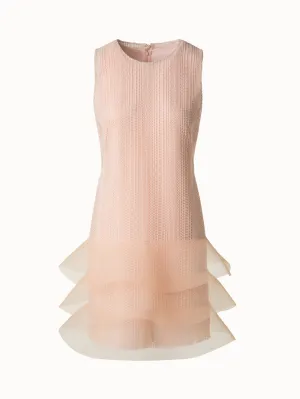 Embroided Cocktail Dress with Waves 