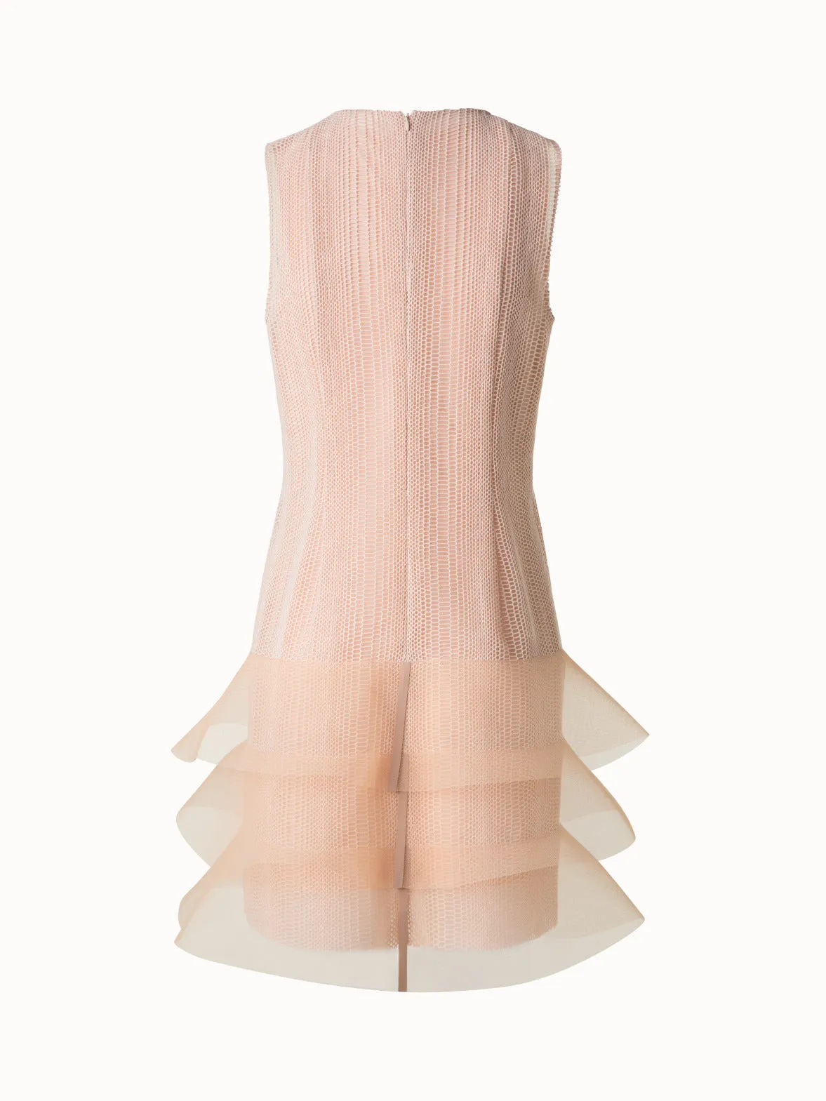 Embroided Cocktail Dress with Waves 