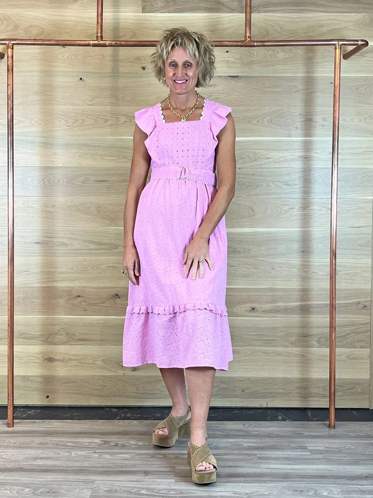 Emily Lovelock Patricia Dress Fondant Pink