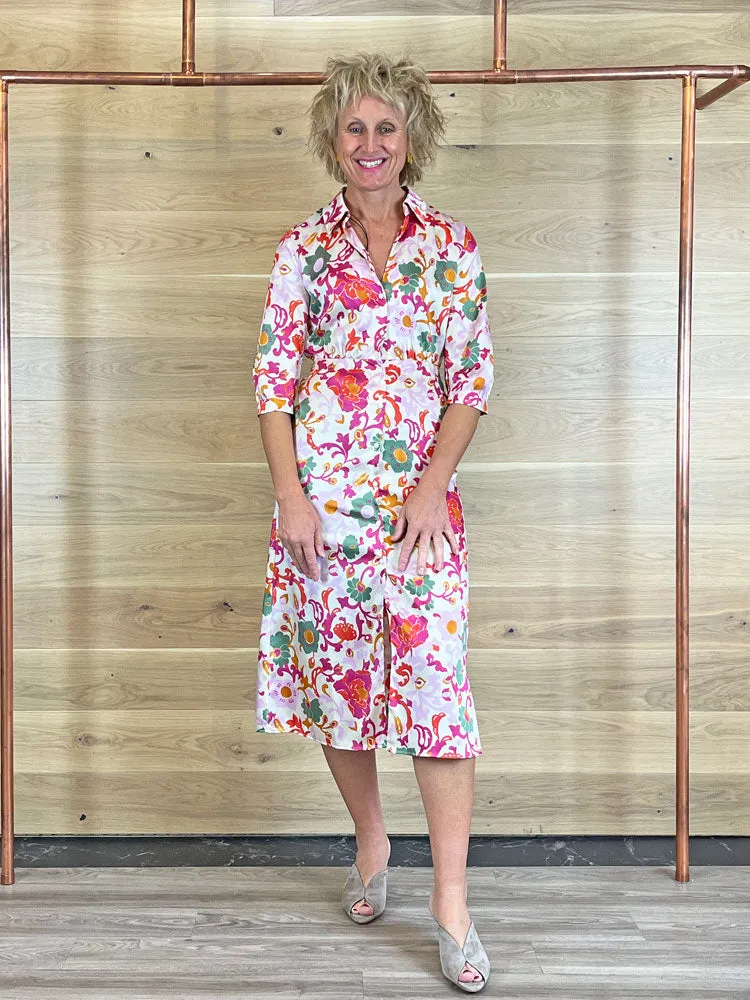 Emme Marella Aereo Dress Cream Floral