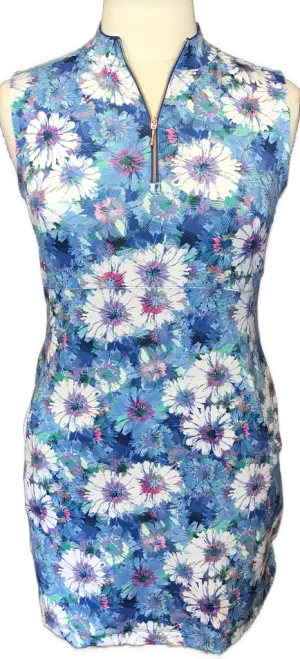 EP New York Watercolor Floral Print Sleeveless Golf Dress Size L MSP$