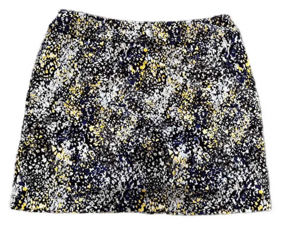 EP NY Black, BLue & Yellow Print Golf Skort Size M. MSP$88