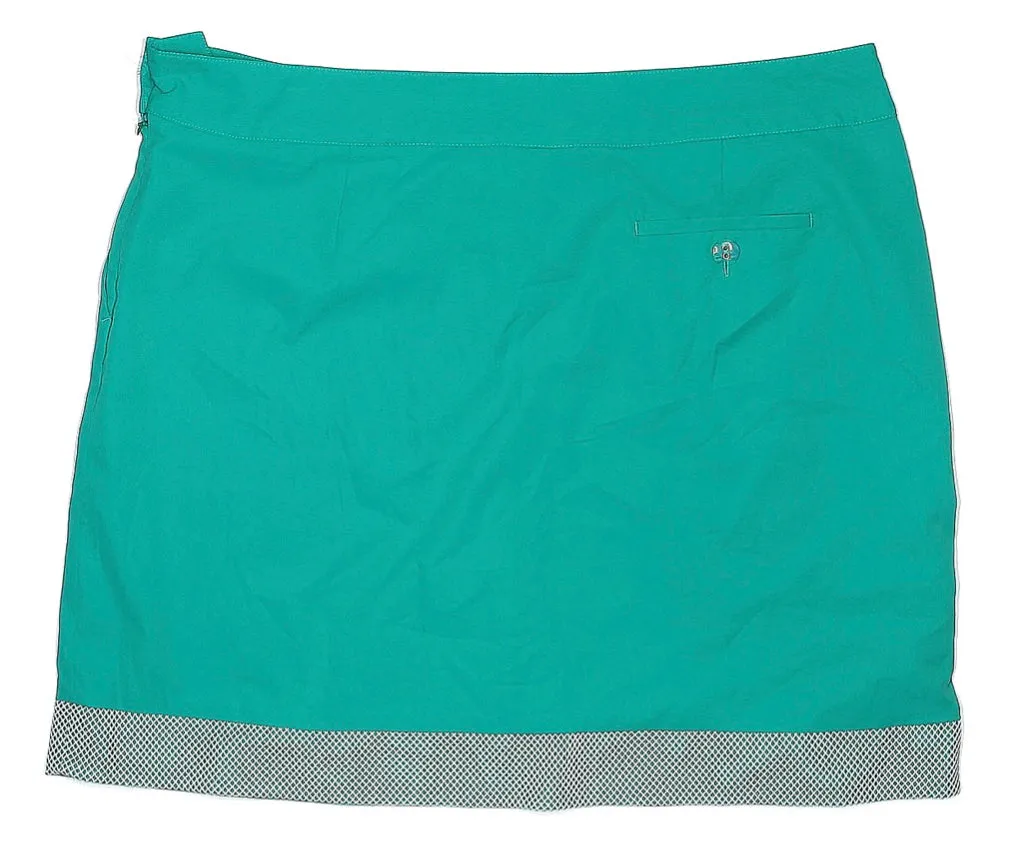 EP Pro Jade Green Skort w/ White Mesh Trim Size 16. MSP$88