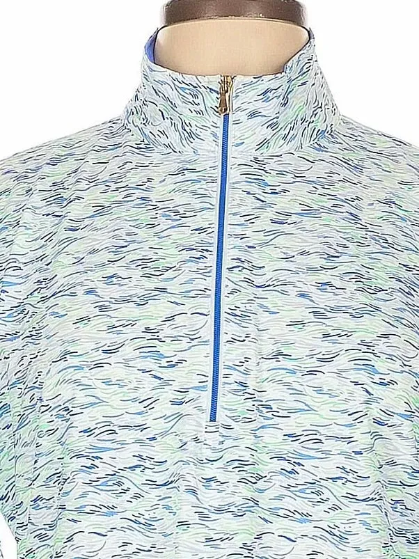 Fairway & Greene Women's White, BLue & Green Golf Pullover Size L MSP$138