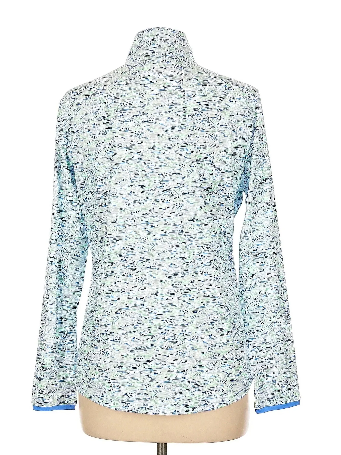 Fairway & Greene Women's White, BLue & Green Golf Pullover Size L MSP$138