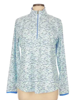 Fairway & Greene Women's White, BLue & Green Golf Pullover Size L MSP$138