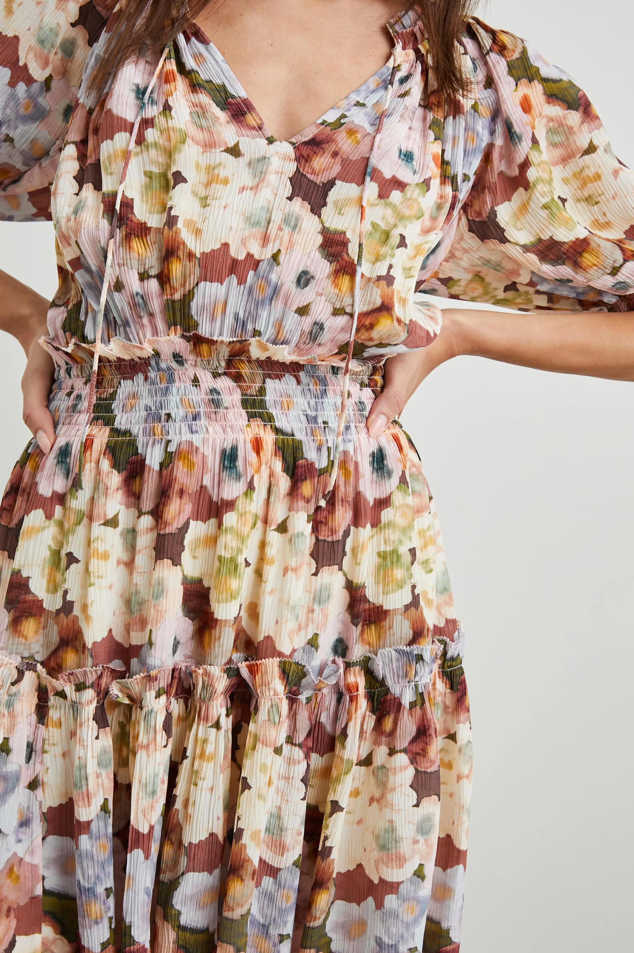 FIORELLA DRESS - PAINTED FLORAL Rails