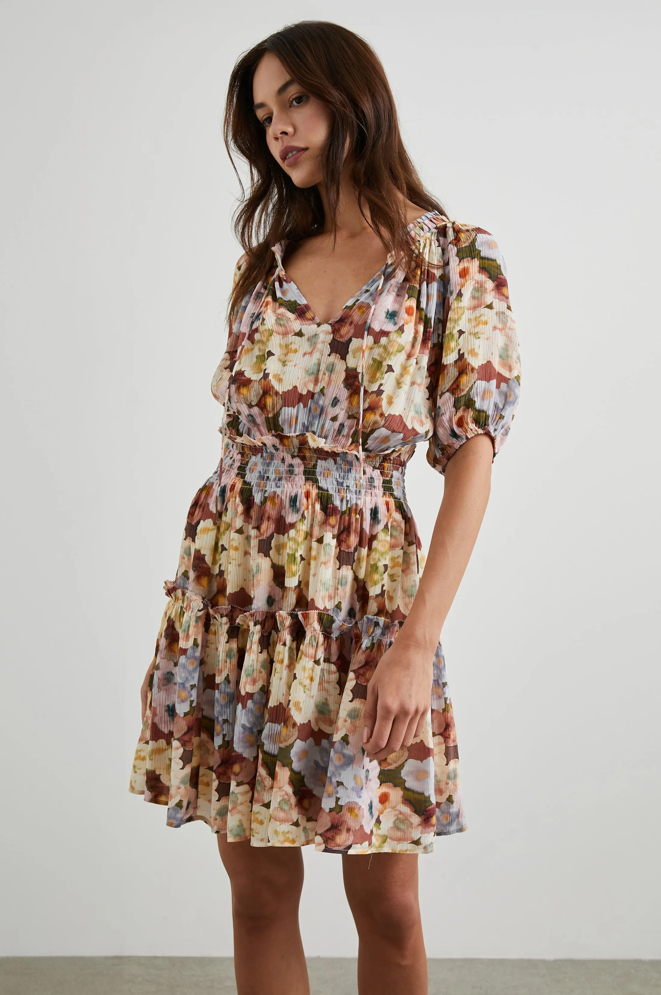 FIORELLA DRESS - PAINTED FLORAL Rails