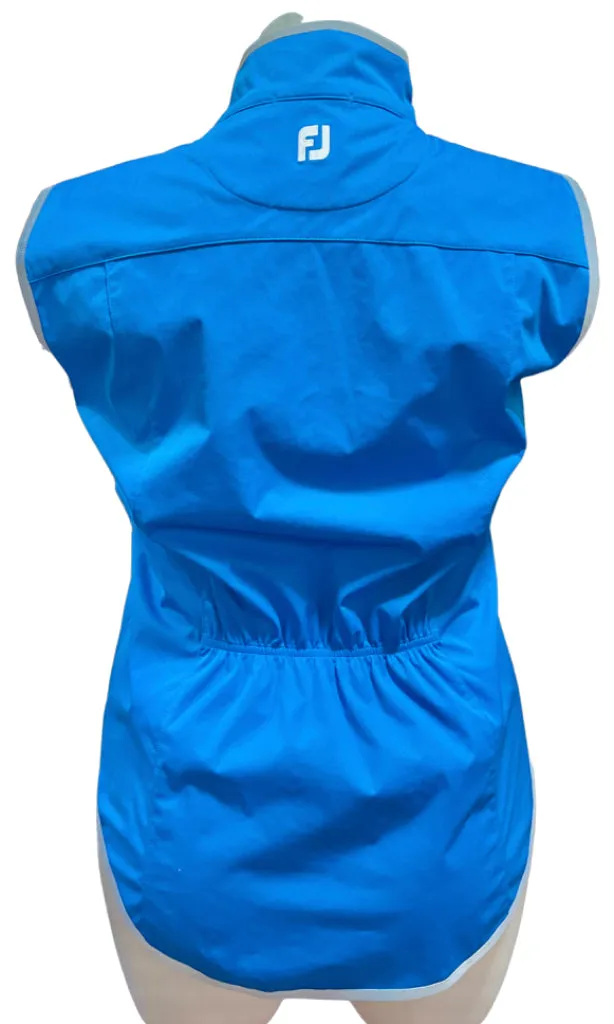 Footjoy Deep Turquoise & White Wind Vest Size L. MSP$135