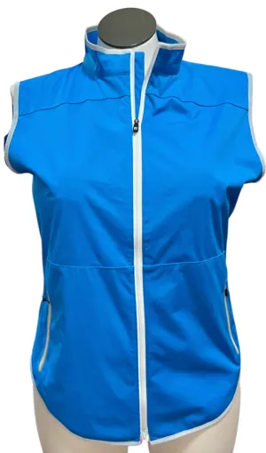 Footjoy Deep Turquoise & White Wind Vest Size L. MSP$135
