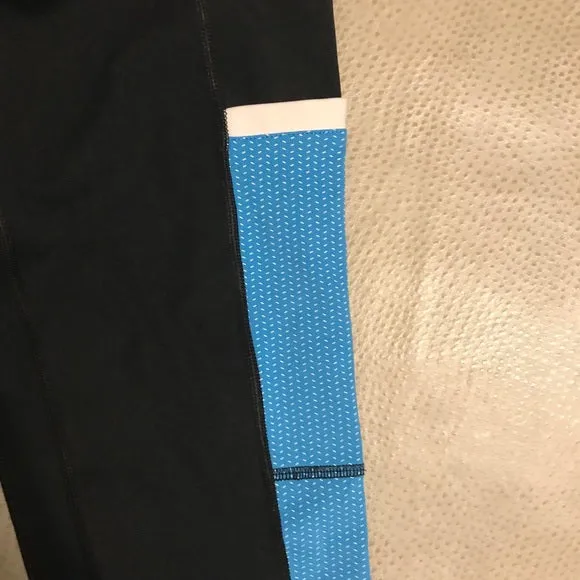 Footjoy Leggings Black with Turquoise Size S
