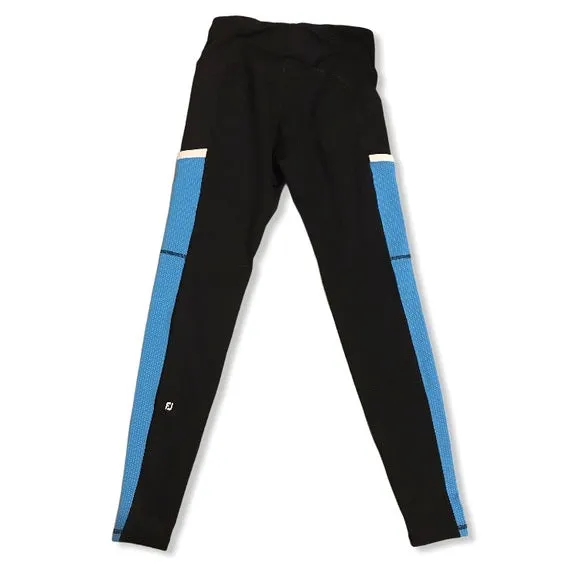 Footjoy Leggings Black with Turquoise Size S