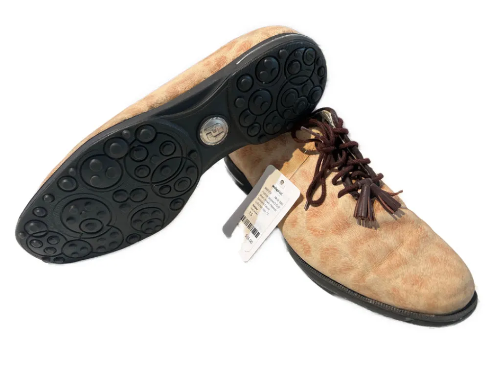 FootJoy Women's Golf Shoes Brown Cheetah Spikeless Casual Collection Size 7.5