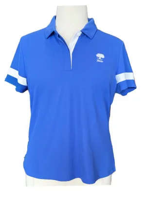 Footjoy Women's Periwinkle Short Sleeve Pique Golf Polo w/ Logo Size XL MSP$75