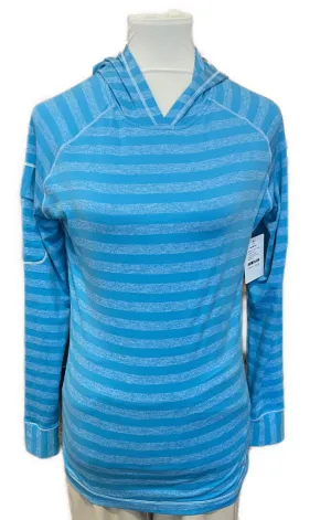 Footjoy Women's Turquoise Striped Hoodie Size S MSP$65