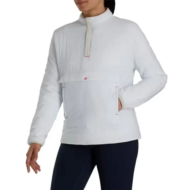 Footjoy Women's White Insulated Half Zip Pullover Size XL MSP$165