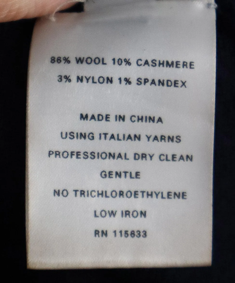 Gabriela Hearst Navy Cashmere Dress sz 4