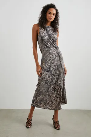GABRIELLA DRESS - TAUPE MIXED ANIMAL Rails