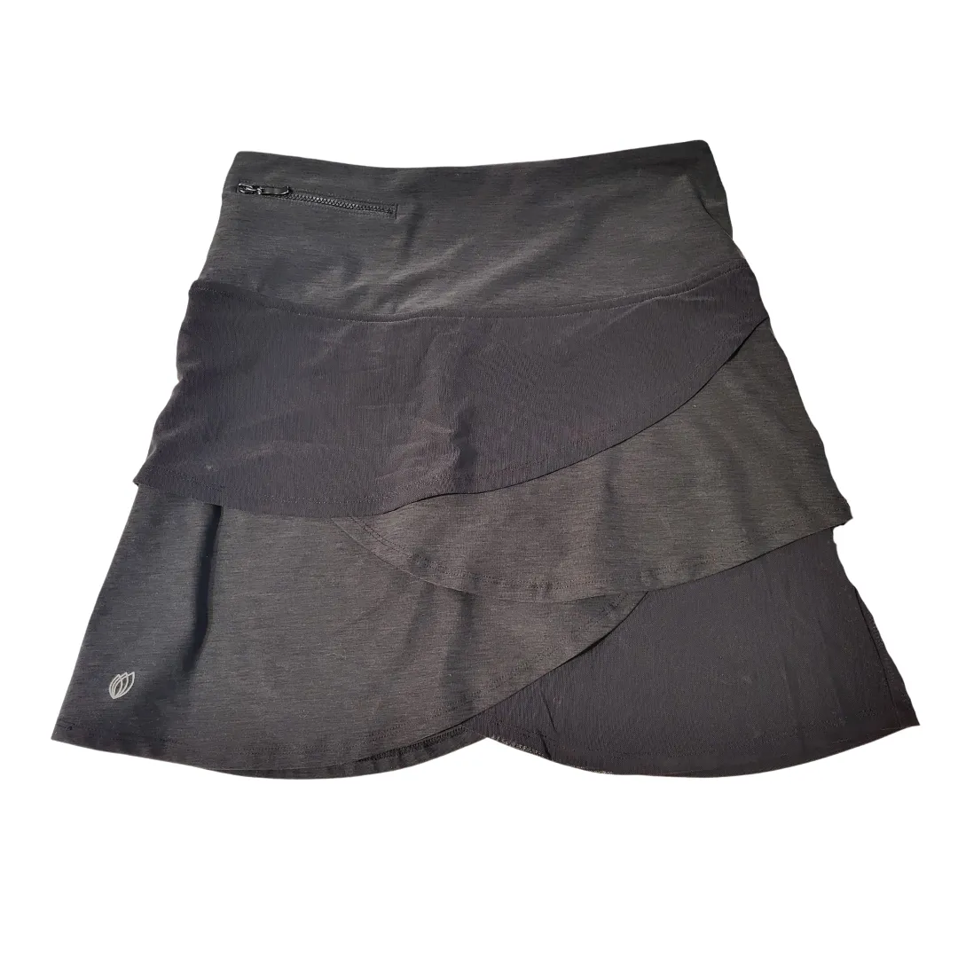 GGBlue Black Heather Layered Golf Skort. Size S