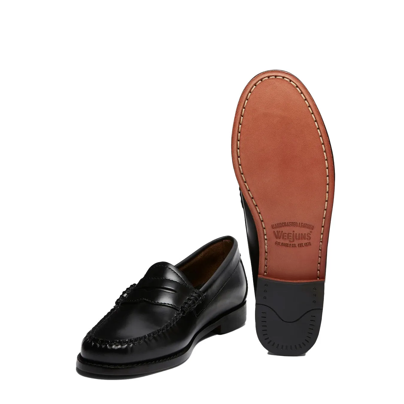 G.H.Bass Womens Bass Weejun Penny Loafer Black Leather