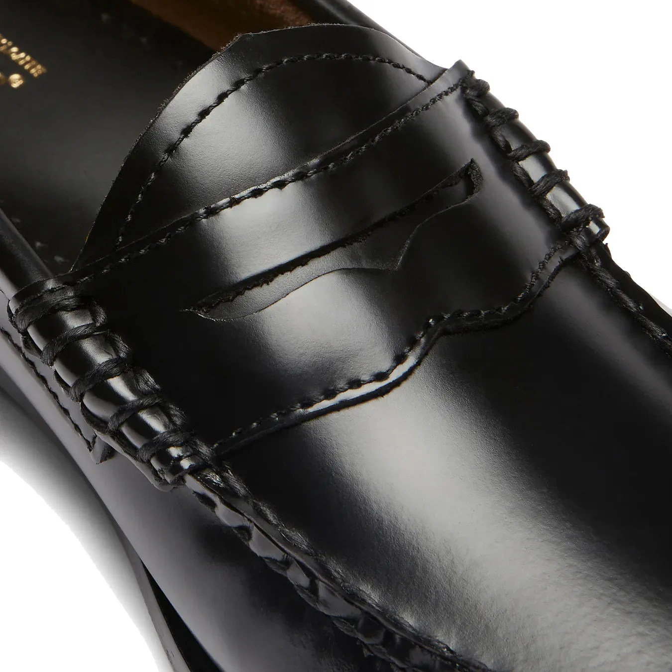 G.H.Bass Womens Bass Weejun Penny Loafer Black Leather