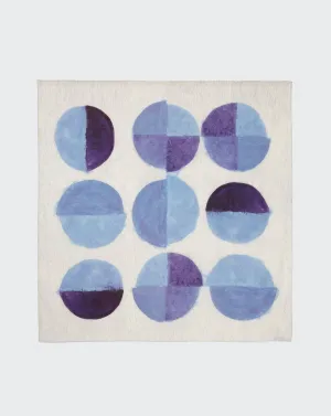 Giant circles print square scarf Eric Bompard