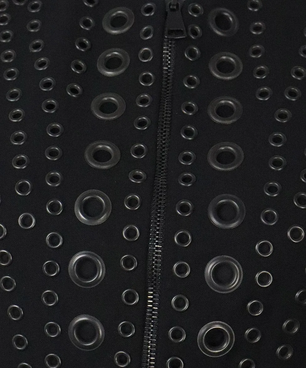 Givenchy Black Wool Grommet Trim Dress sz 0