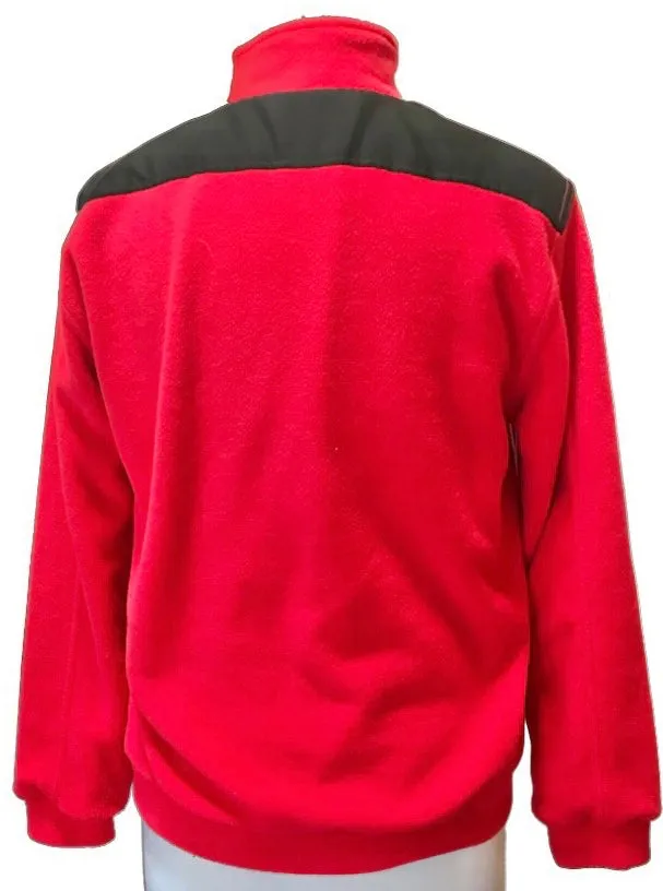 Golfino 1/4 Zip Red Fleece Pullover Size S MSP$160