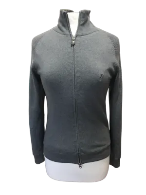 Golfino Gray Full Zip Lined Golf Sweater Size 6 MSP$240