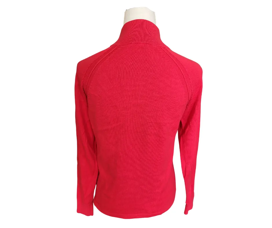 Golfino Red Pullover Sweater Size 6 MSP$220