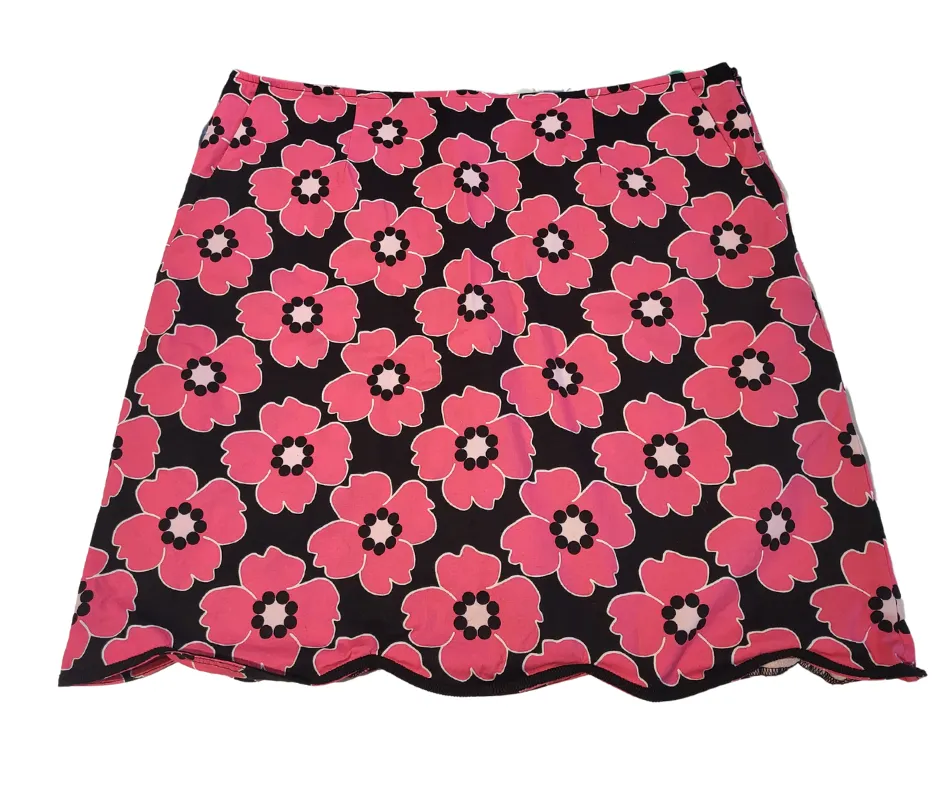 Golftini Black & Pink Floral Golf Skort Size 6