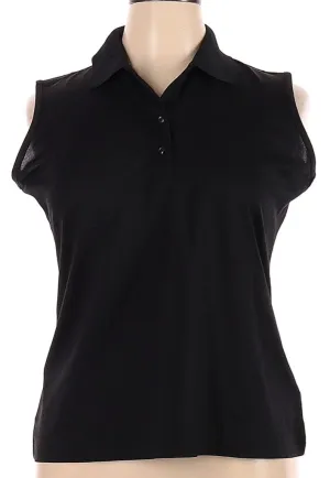 Greg Norman Black Sleeveless Polo Size XL. MSP$60