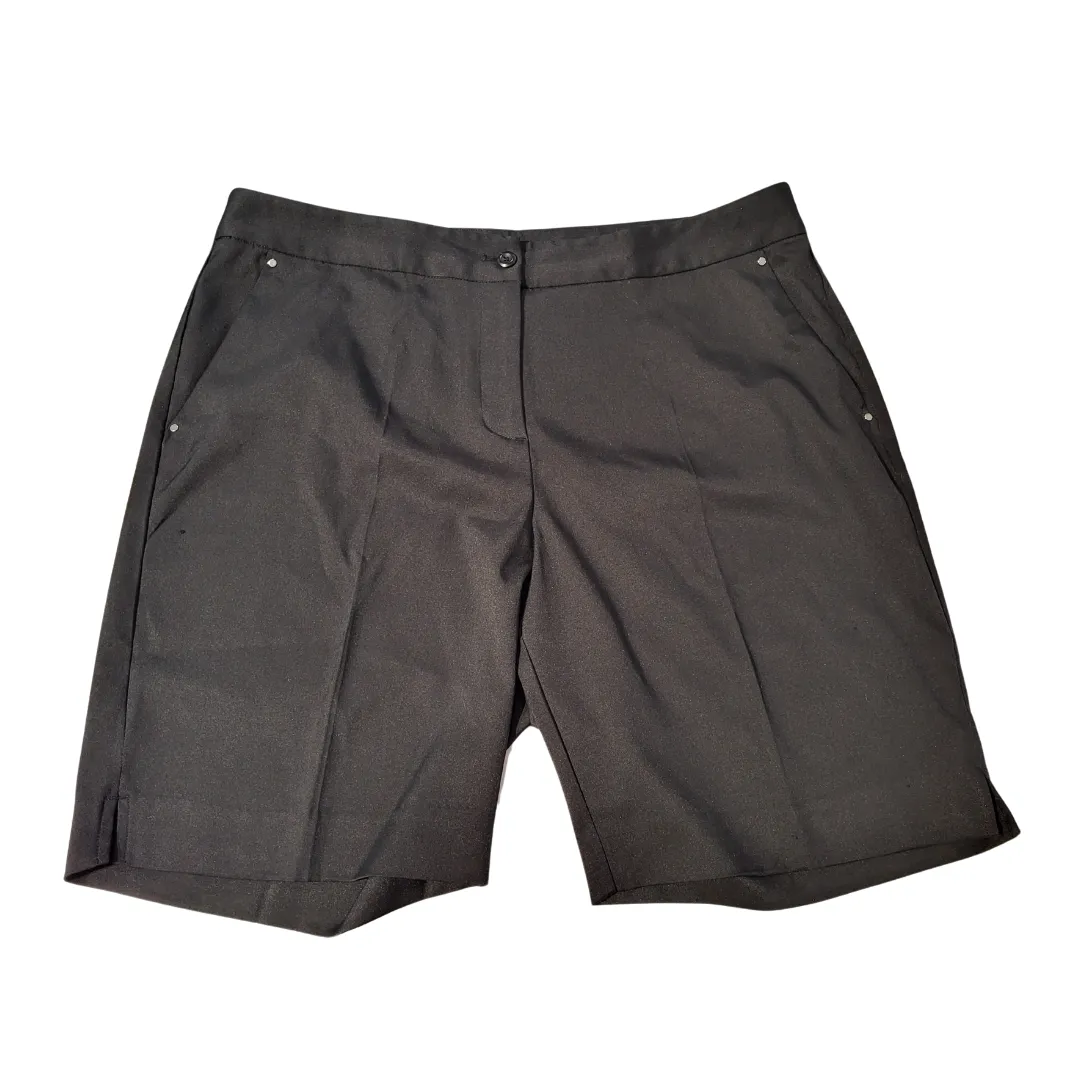 Greg Norman Black Women's Golf Short Size 14 MSP$60