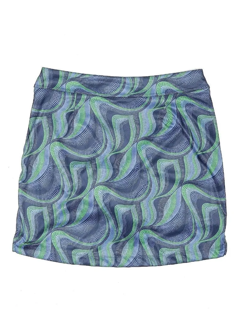 Greg Norman Blue & Green Print Golf Skort Size S MSP$79