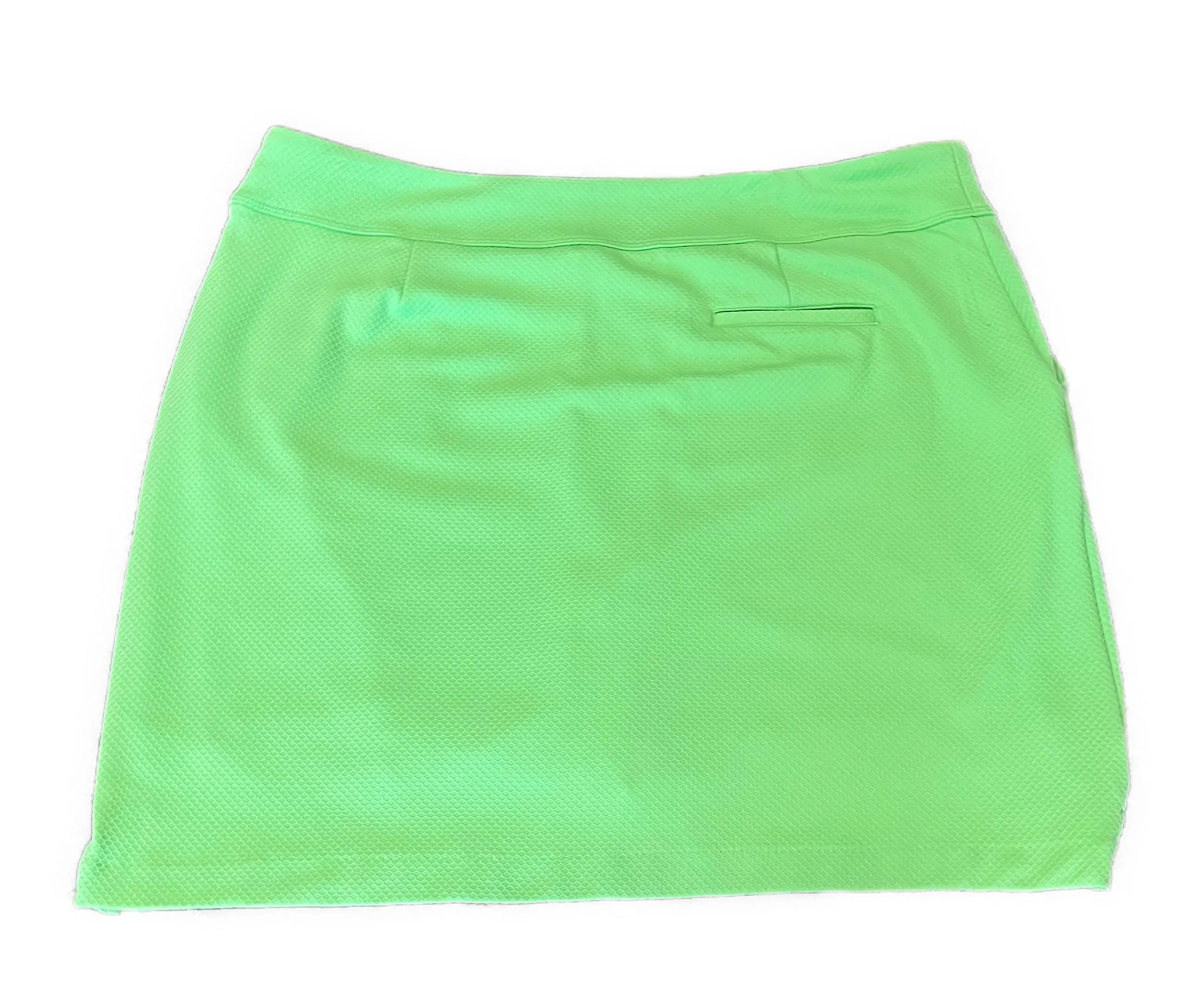 Greg Norman Lime Green Honeycomb Textured Golf Skort Size XL MSP$79