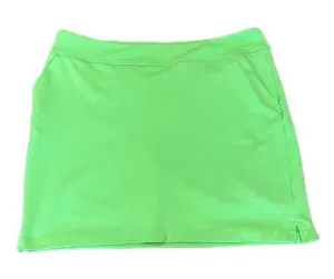 Greg Norman Lime Green Honeycomb Textured Golf Skort Size XL MSP$79