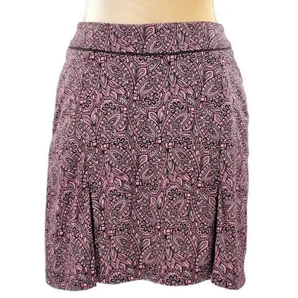 Greg Norman Pink Paisley Women's Golf Skort Size XL