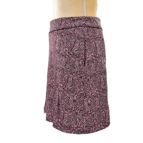 Greg Norman Pink Paisley Women's Golf Skort Size XL