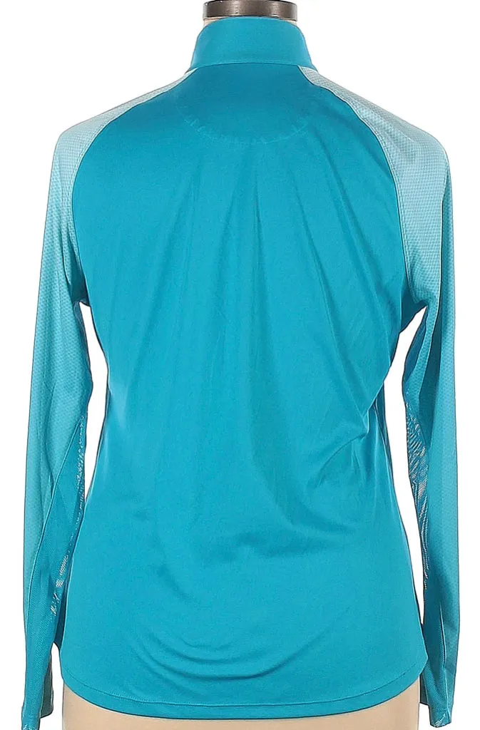 Greg Norman Turquoise SolarXP Pullover w/ Logo Size XL.