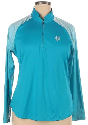 Greg Norman Turquoise SolarXP Pullover w/ Logo Size XL.