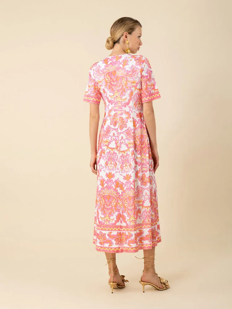 Hale Bob Bethany Dress Pink