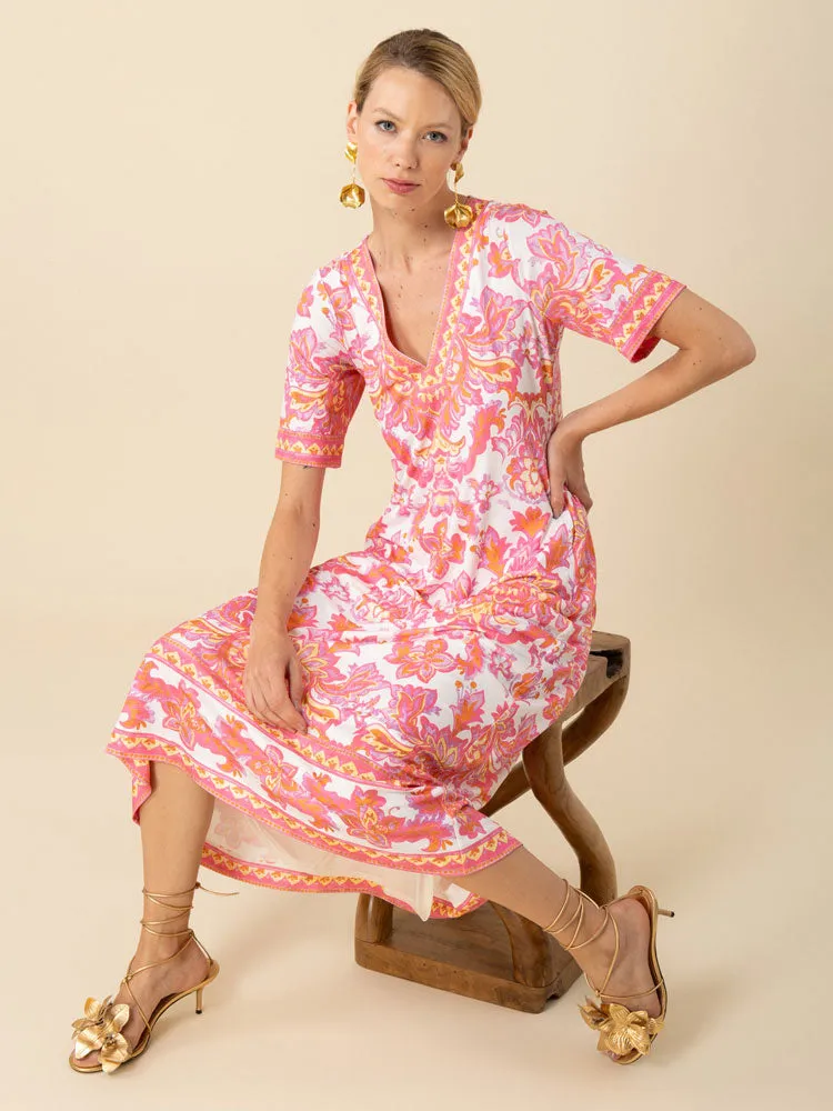Hale Bob Bethany Dress Pink