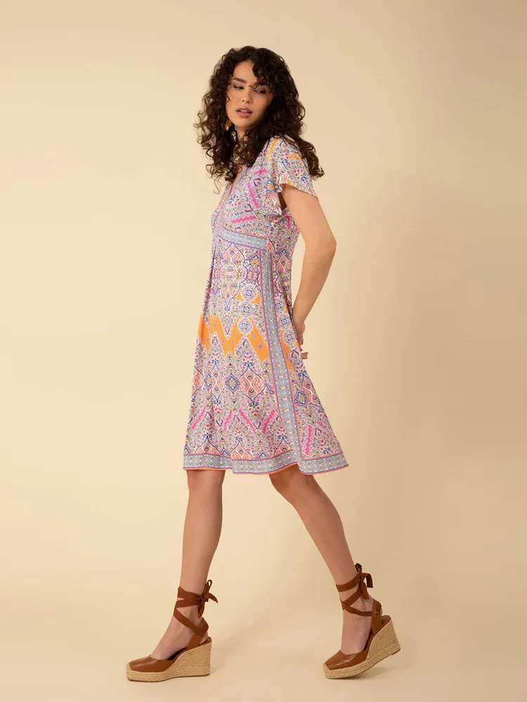 Hale Bob Elise Dress Orange