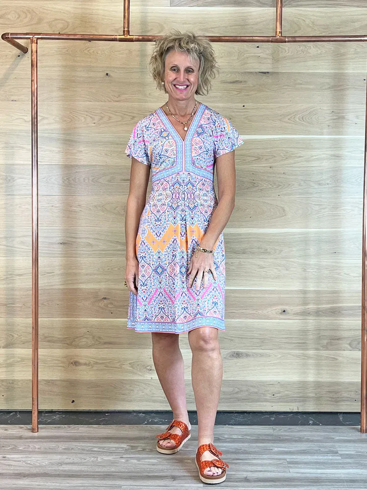 Hale Bob Elise Dress Orange