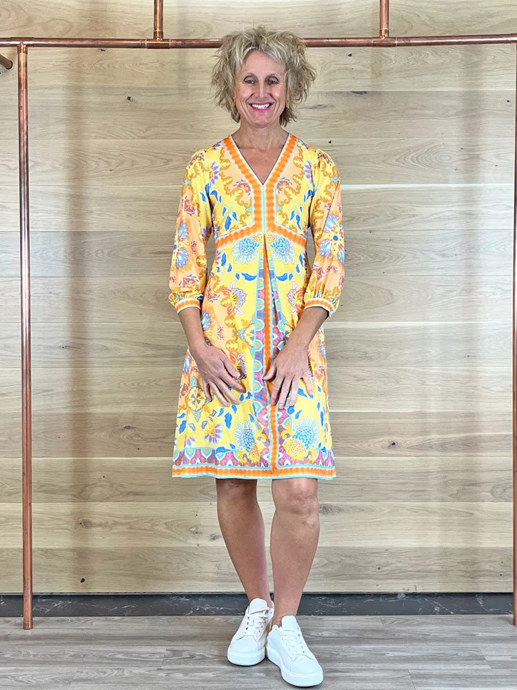 Hale Bob Genesis Dress Yellow
